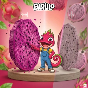 FiloLilo – Fruit du dragon lyophilisé en tranches 20 g