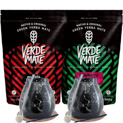 Yerba Mate Energy set pour deux Bombilla 1kg