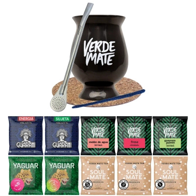 Set de démarrage Bombilla Matero + Yerba Verde Mate green