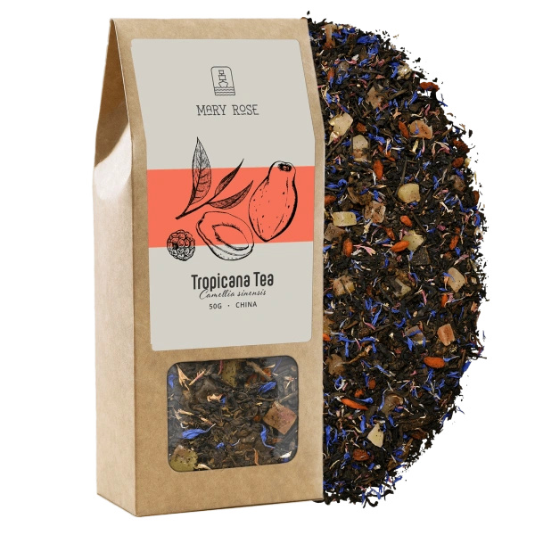 Coffret cadeau de thés en feuilles Mary Rose : différentes saveurs 6x50g