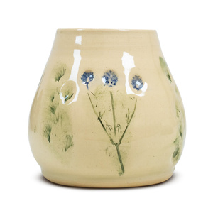 Calebasse en céramique Flora Blue 300 ml – Série Crater