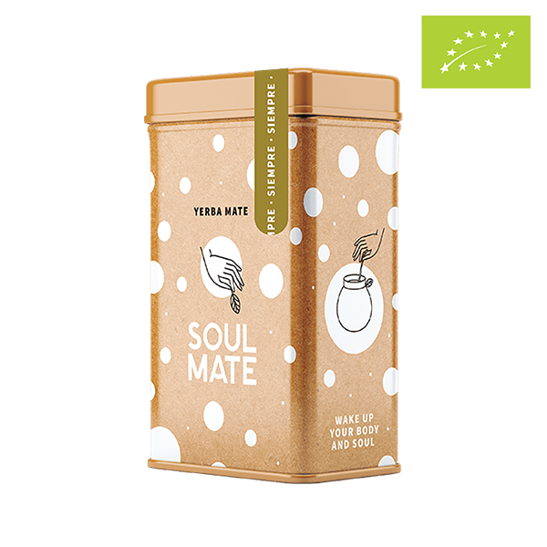 Yerbera – Boîte en métal + Soul Mate Orgánica Siempre 0,5 kg