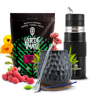 Set de Maté Verde Mate 500g 0,5kg Yerbomos X