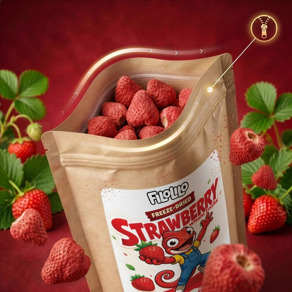 FiloLilo – Fraises lyophilisées entières 100 g