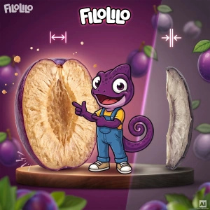FiloLilo – Prunes lyophilisées en moitiés 20 g