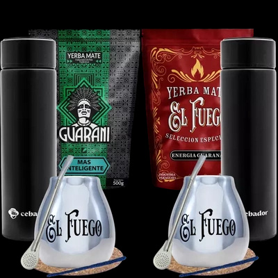 Set de Maté pour deux 2x0.5kg Thermos