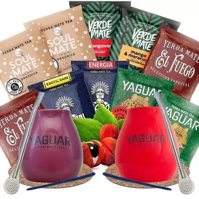 Yerba Mate set de plusieurs sortes pour un couple PREMIUM