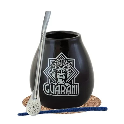 Yerba Mate Set d'accessoires : Calebasse + Bombille