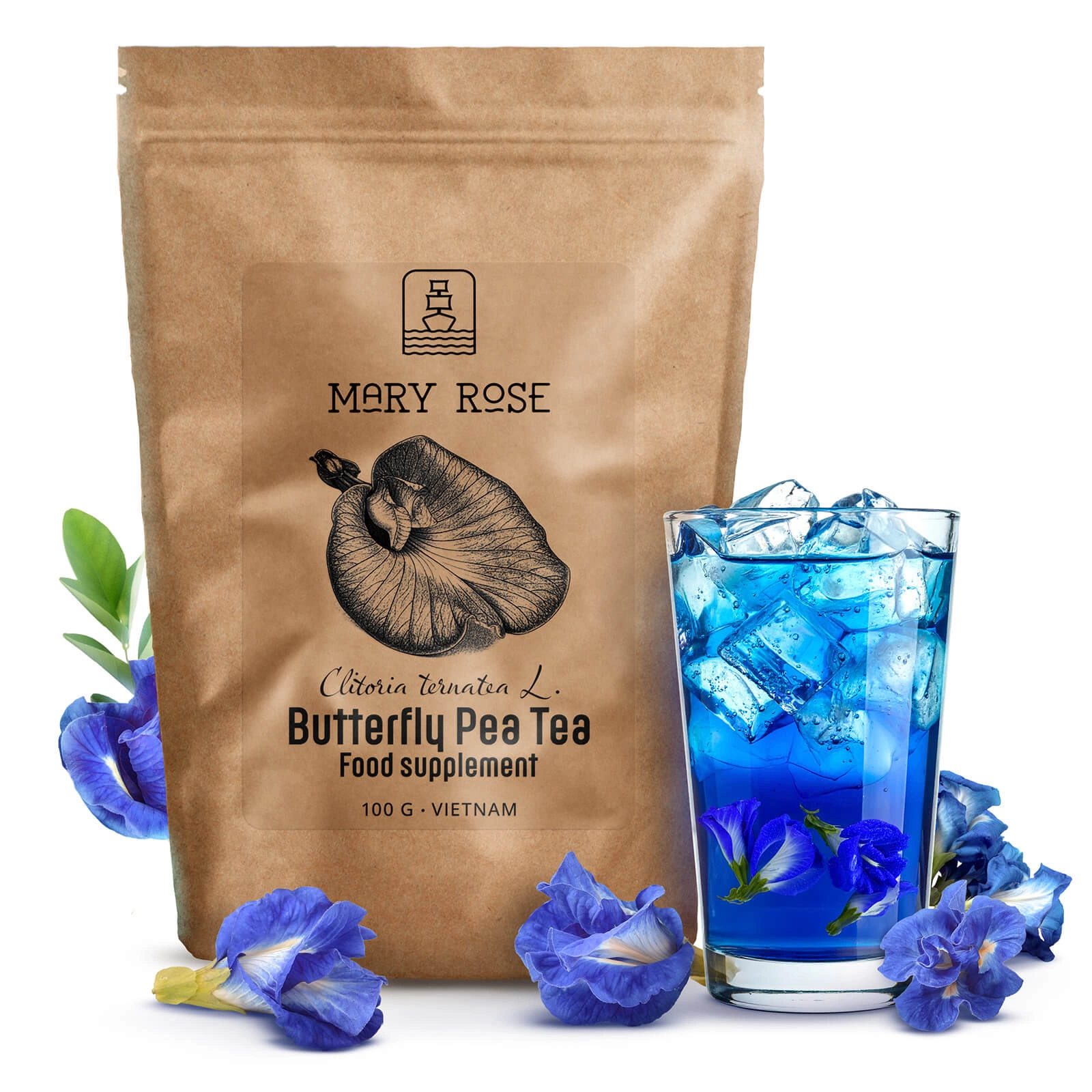 Szczegóły herbaty Mary Rose Butterfly Pea Tea