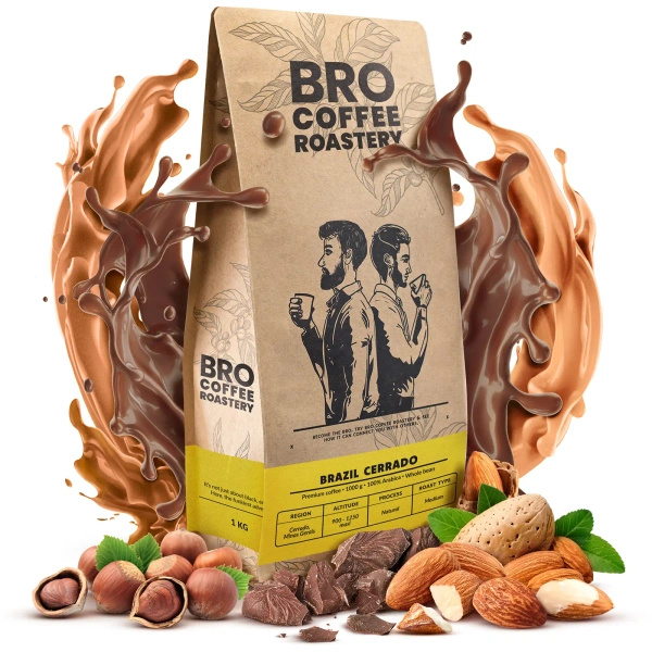 Coffret pour Pumpkin Spice Latte : café Bro Coffee Roastery Brazil Cerrado 1kg + Pumpkin Spice Latte Mix 100g