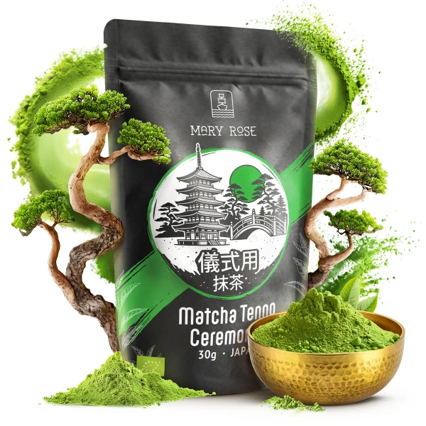 Mary Rose – Thé vert Matcha Tenno japonais (BIO) Cérémoniel 30 g
