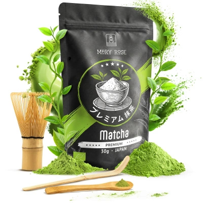 Coffret PREMIUM pour préparer le thé matcha : matcha BIO japonais 30g + accessoires