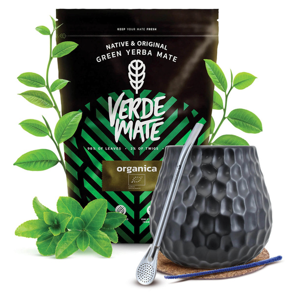 Set de Maté Verde Mate 400g 0,4kg Calebasse + Bombilla