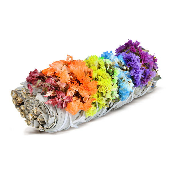 Coffret cadeau : Palo Santo 50 g + sauge blanche "Sept Chakras"