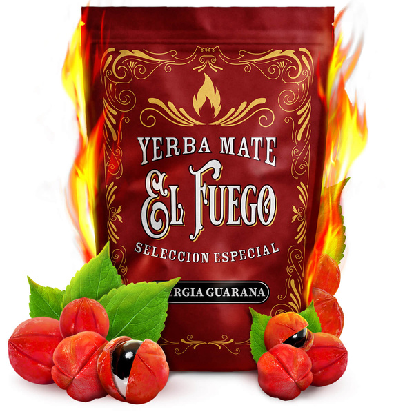 Yerba Maté ensemble Verde Mate El Fuego Energia 2x500g + accessoires