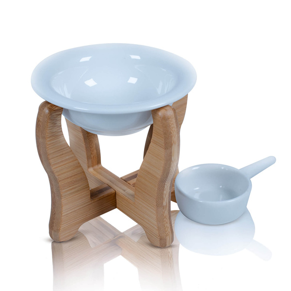 Brûleur d’aromathérapie – éléments en bois