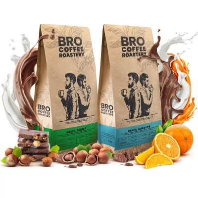 Set de Bro Coffee Roastery Brazil Guaxupe + Brazil Samba 2x1kg (2kg)