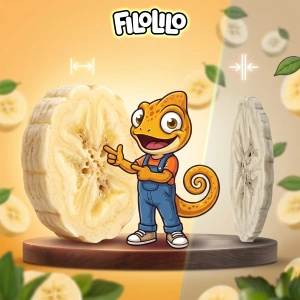 FiloLilo – Bananes lyophilisées en tranches 20 g