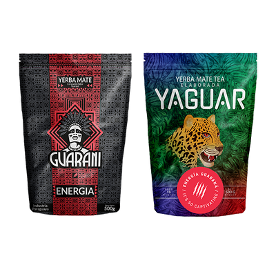 Yerba Maté Guarani Energia + Yaguar Energia 2x500g