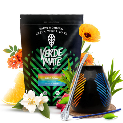 Set de Maté Verde Mate 400g 0,4kg Calebasse + Bombilla