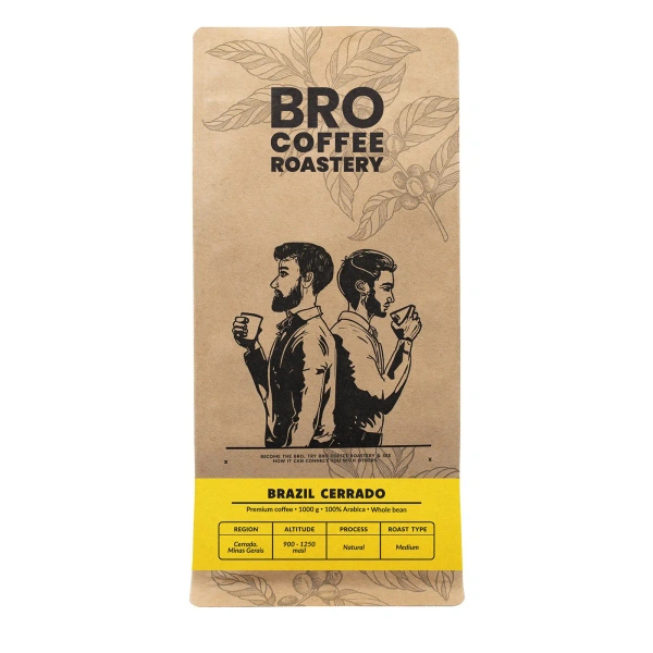 Coffret pour Pumpkin Spice Latte : café Bro Coffee Roastery Brazil Cerrado 1kg + Pumpkin Spice Latte Mix 100g