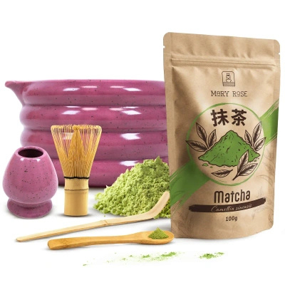 Set d'infusion de thé Matcha: matcha 100g + accessoires