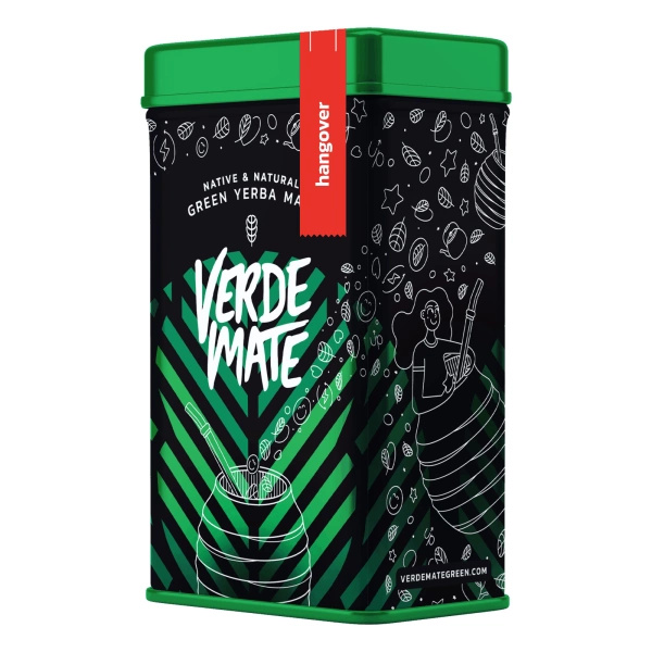 Yerbera – Boîte en métal + Verde Mate Green Hangover 0,5 kg
