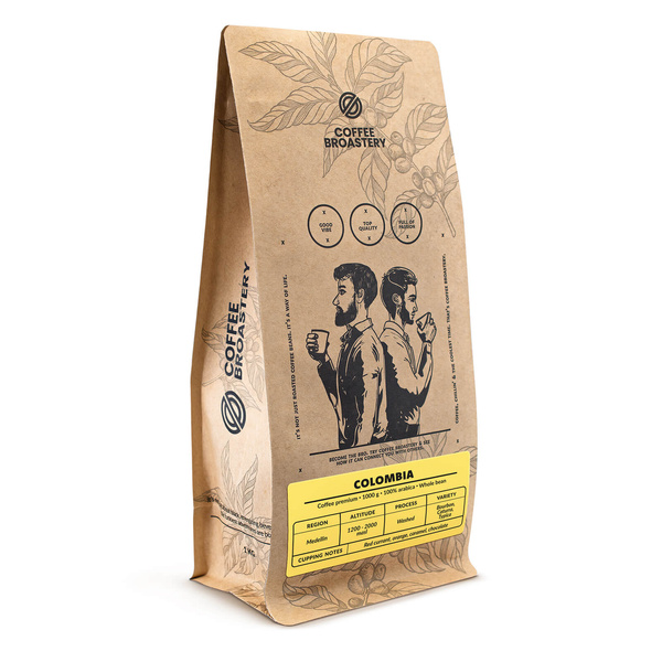 Bro Coffee Roastery – Café en grains Colombia Medellin Premium 1 kg