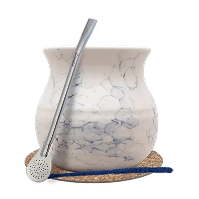 Set de démarrage Matero/ une calebasse  + Bombilla 19cm Yerba Mate