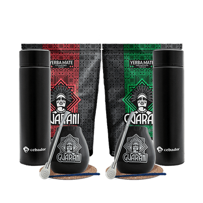 Yerba Maté Yaguar Energia + Yerbomos + Calebasse et accessoires