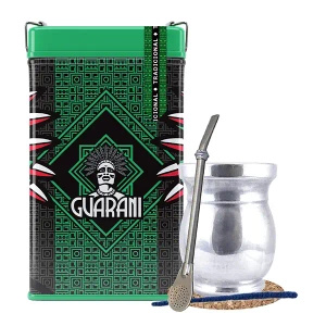 Set Yerbera Guarani Elaborada Tradicional 0,5kg Palo Santo
