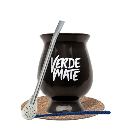 Set de démarrage Matero/ une calebasse  + Bombilla 19cm Yerba Mate