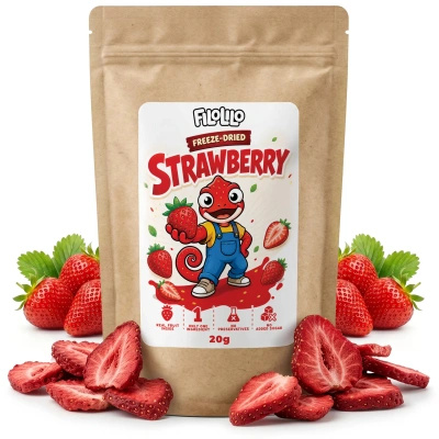 FiloLilo – Fraises lyophilisées en tranches 20 g