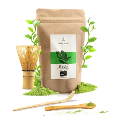 Set : Matcha BIO 100g + Chasen et Chashaku