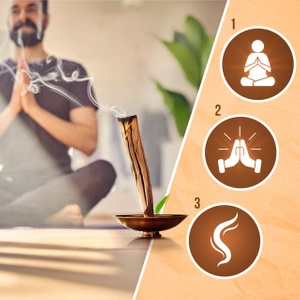 Set de pierres naturelles, cristaux et encens - ésotérisme, yoga, méditation