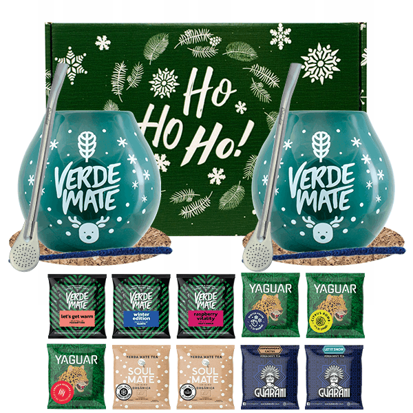 Coffret cadeau d'hiver Yerba Maté pour deux 10x50g