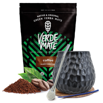 Set de Maté Verde Mate 500g 0,5kg Calebasse + Bombilla