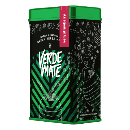 Yerbera - Boîte avec Verde Mate Green Very Strawberry 0,5kg
