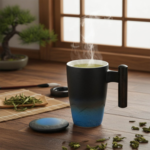 Tasse en céramique avec couvercle et infuseur Mystea 300 ml
