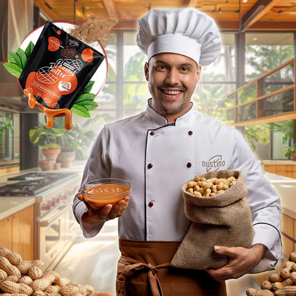 Lot de 3x Beurre de Cacahuète en Poudre Nustino