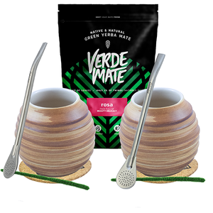 Set pour deux avec Verde Mate Rosa 0.5kg