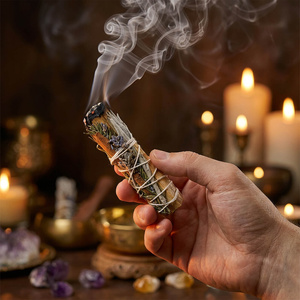 Sauge Blanche et Palo Santo, romarin, cannelle et lavande – Encens en rouleau 20-30 g