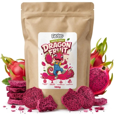 FiloLilo – Fruit du dragon lyophilisé en tranches 100 g