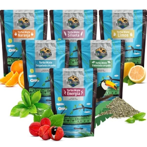 Set de Yerba Mate Rio Parana divers types 6x500g