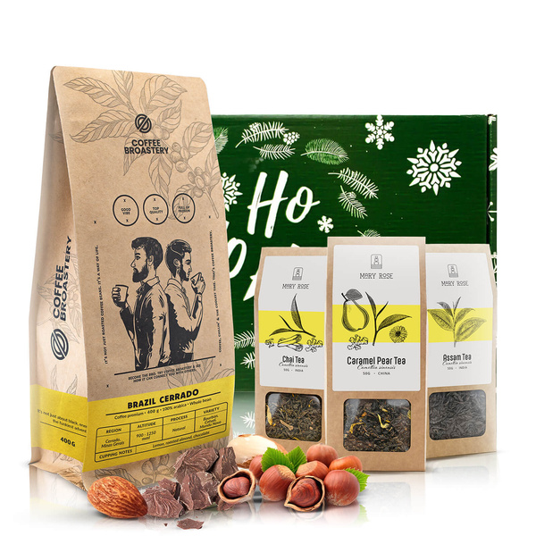 Coffret cadeau avec café Coffee Broastery et thé Mary Rose