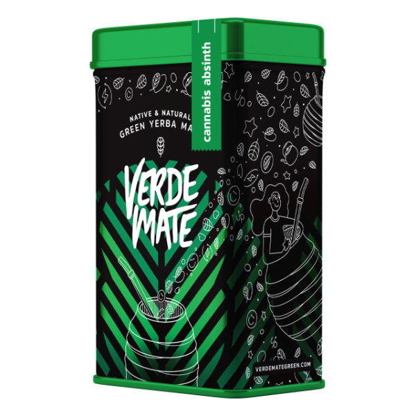 Yerbera - Boîte avec Verde Mate Cannabis Absinth 0,5kg