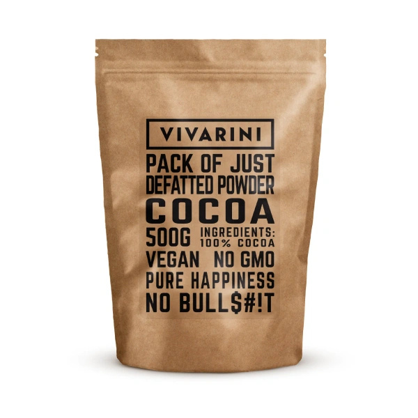 Vivarini – Cacao alcalinisé noir (poudre) 0,5 kg