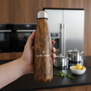 Bouteille isotherme Cebador 500 ml – couleur bois
