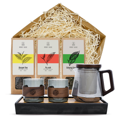 Coffret cadeau Mary Rose : thé en vrac + accessoires pour déguster le thé