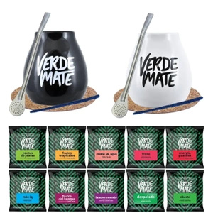 Set pour couples Yerba Mate Matero Bombilla 10x50g